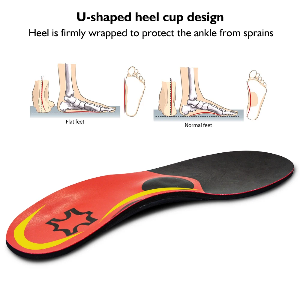 

Orthopedic EVA Insoles for Men And Women with High Elasticity Cushioning Arch Support for Flat Feet