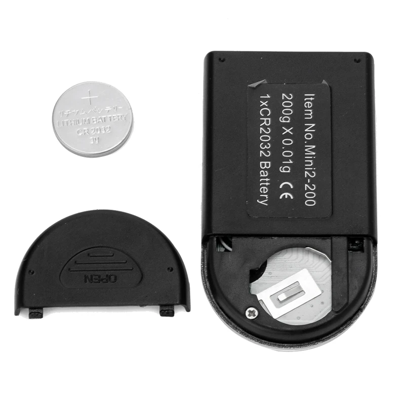Mini báscula electrónica de bolsillo para joyería, balanza Digital portátil de precisión con pantalla LCD, estilo encendedor, 0,01x200G de gramo