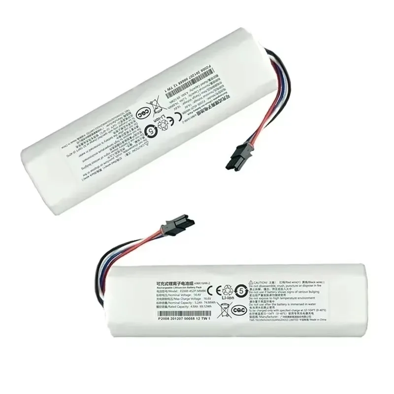 P2008-4S2P-MMBK Original pour Dreame Robot Aspirateur Vadrouille D9 F9 L10 L10 Pro 14.4V 12800mAh Eddie ion Batterie Pack 4INR19/66-2