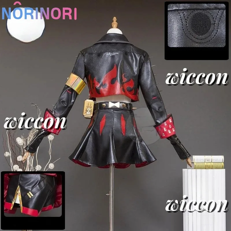 Burnice-Disfraz de Cosplay blanco, peluca de pelo Zenless Zone Zero, juego de rol, gafas de fiesta de Halloween, disfraz de cómic Con para mujer, conjunto de combate