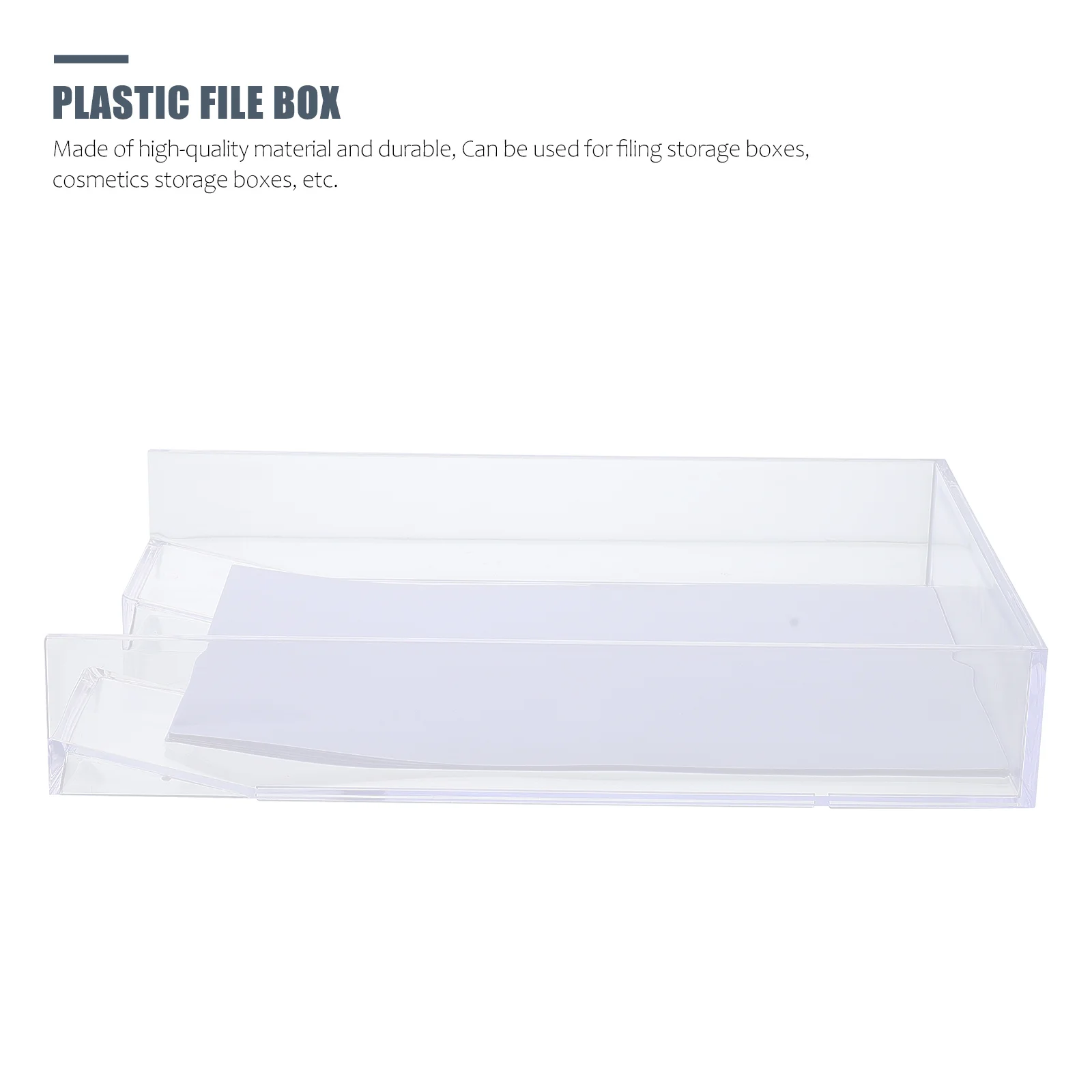 

Настольный органайзер для файлов, пластиковый легкий чехол для документов, держатель для бумаги формата А4, пластиковая коробка для хранения файлов в офисе