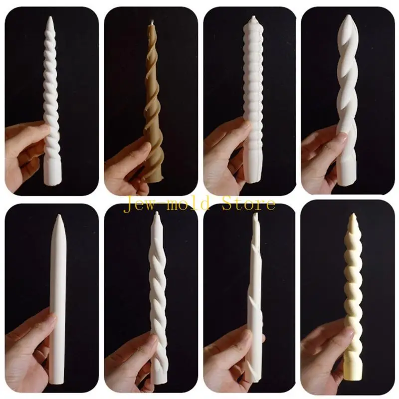 

C71B Гибкая прочная силиконовая скрученная плесень для художественных свечей и мыльных проектов