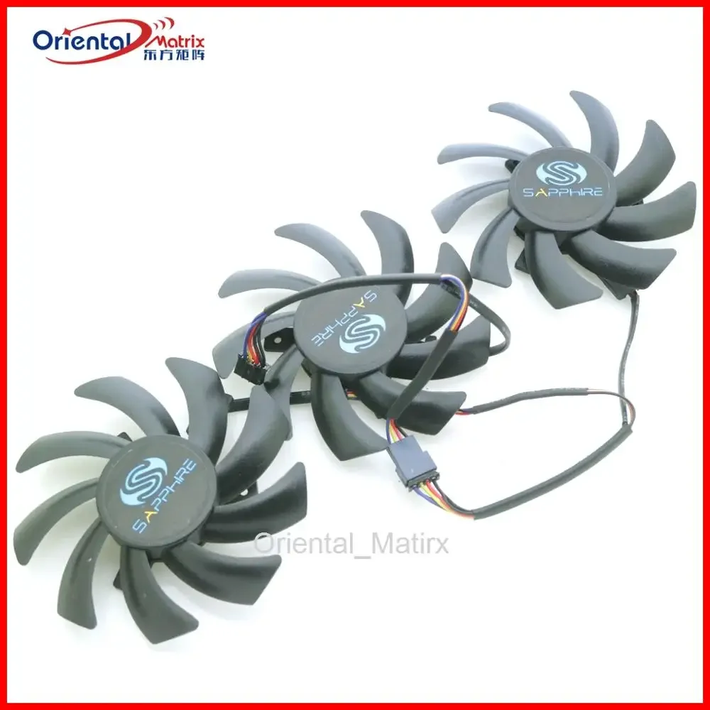3 шт./лот FDC10H12S9-C 85 мм DC12V 0,35A 4-контактный видеовентилятор для Sapphire R9 280X 290 290X 390 390X Vapor-X OC TOXIC охлаждающий вентилятор 3 шт./лот FDC10H12S9-C 85 мм DC12V 0,35A 4-контактный видеовентилятор для Sapphire R9 280X 290 290X 390 390X Vapor-X OC TOXIC охлаждающий вентилятор