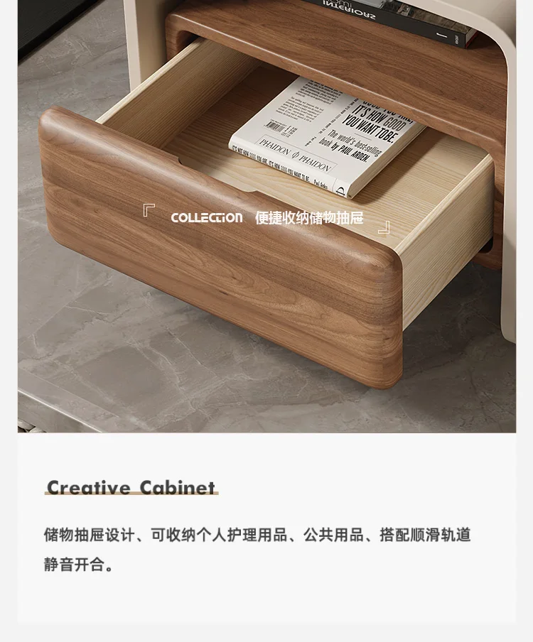 Nordic Luxury Night Table Aesthetic Trendy Storage Design Nightstand Unique Glamour Mesas Noches Dormitorio Bedroom Furniture