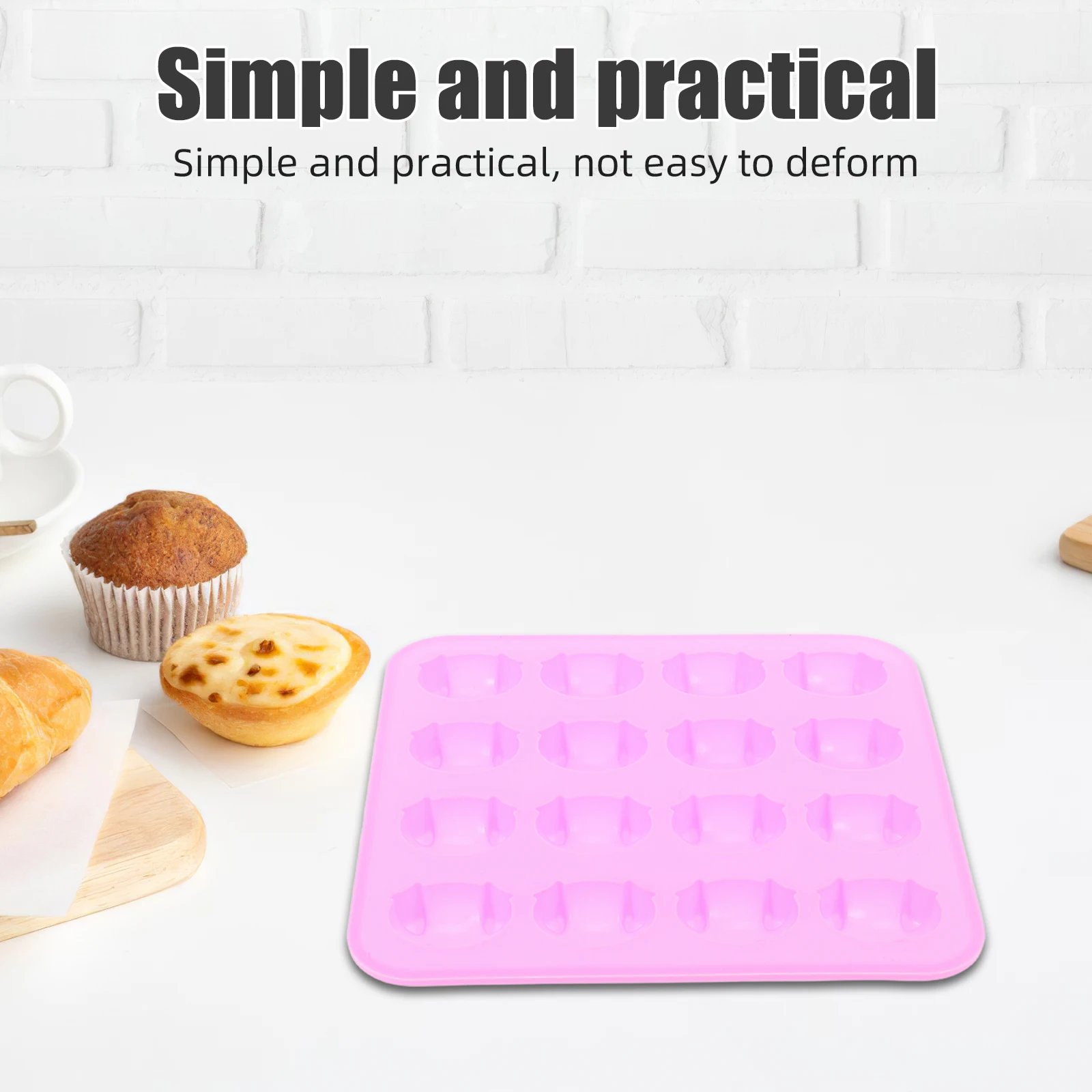 

2 pcs Pig Avatar Mold Silicone Baking Desserts Cake Candy Molds for Fondant Chocolate DIY Making Party Baby Shower Gift