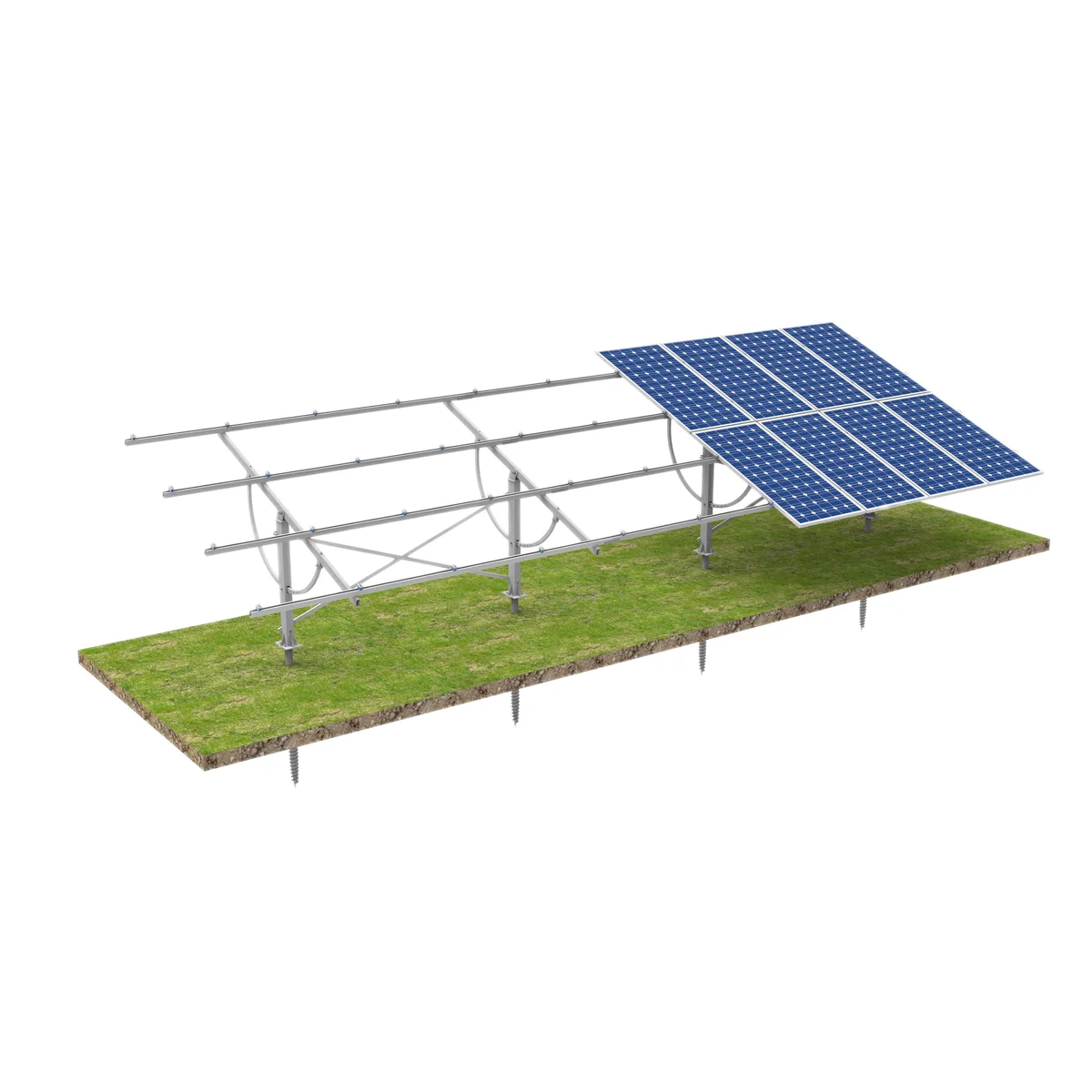 Adjustable PV Mount Rack Aluminium Alloy Solar Panel Solar Panel Ground Mounting Bracket Support - Detail 1