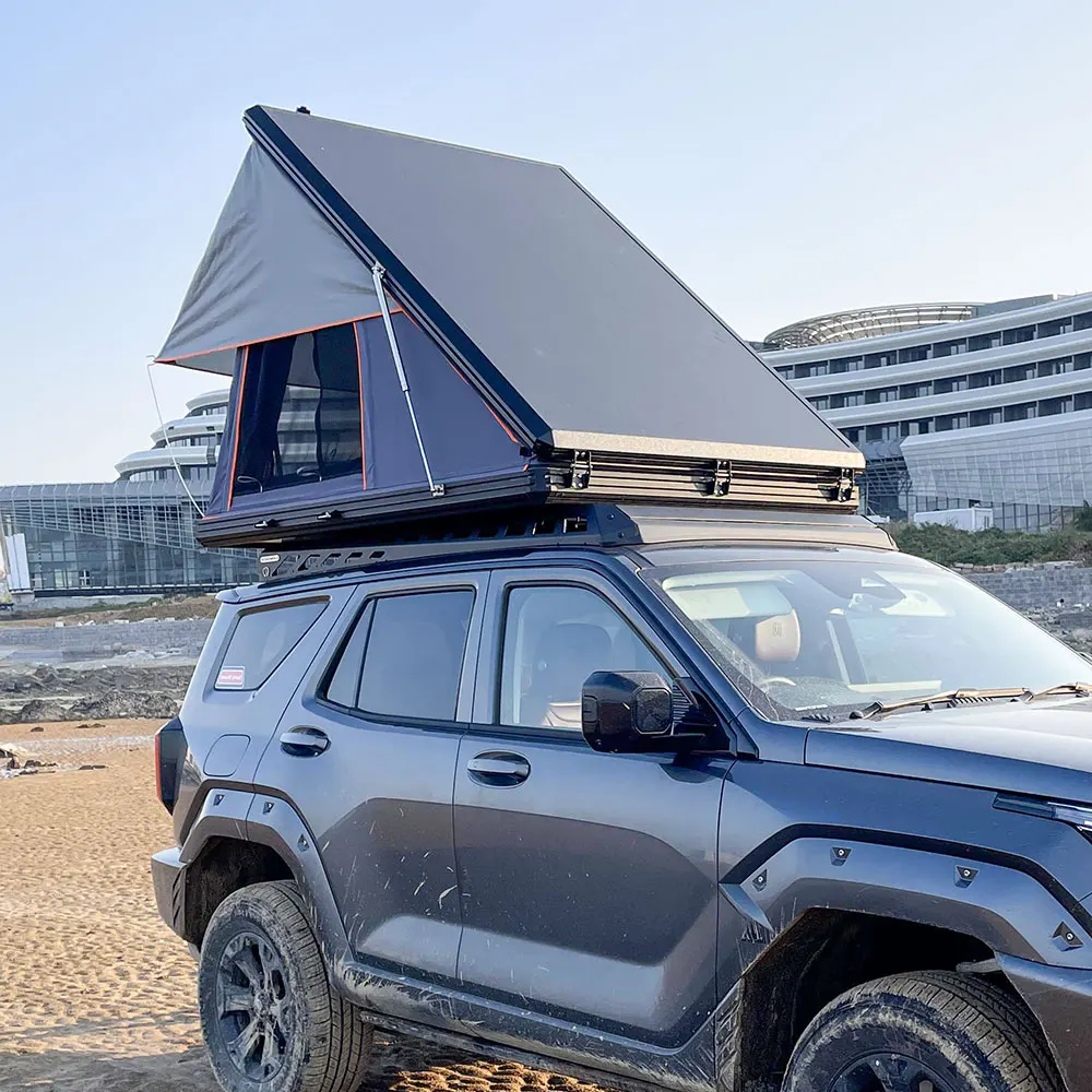 

Factory Price Light Weight Rooftop Tent Aluminum Camping Car Roof Tent 4 People Hard Shell Roof Top Tent for Car