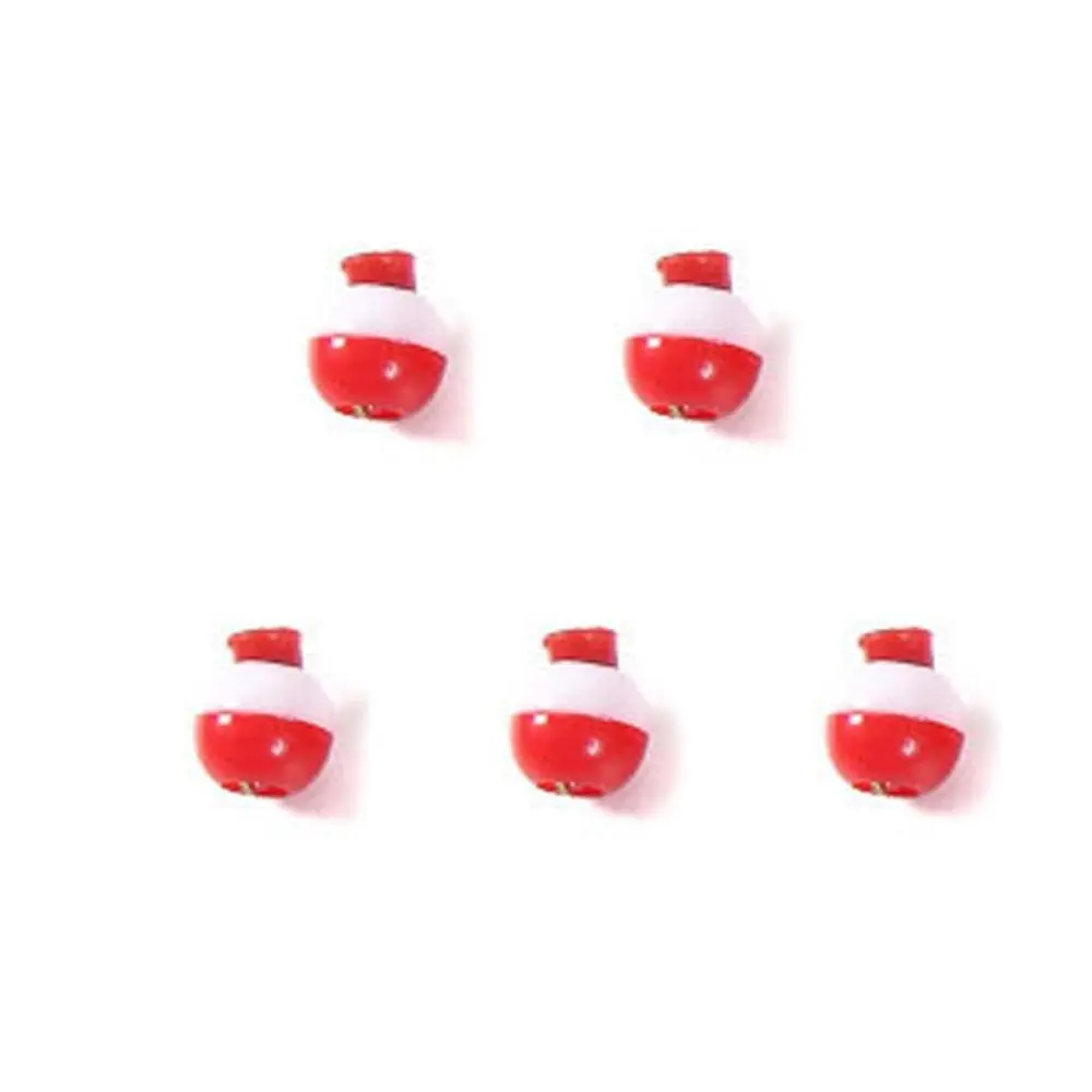 

Hard Plastic Fishing Float Ball Red White Float Ball Mini Fishing Bobber Floats Set Round Buoy Snap-On Fishing Floating Tool