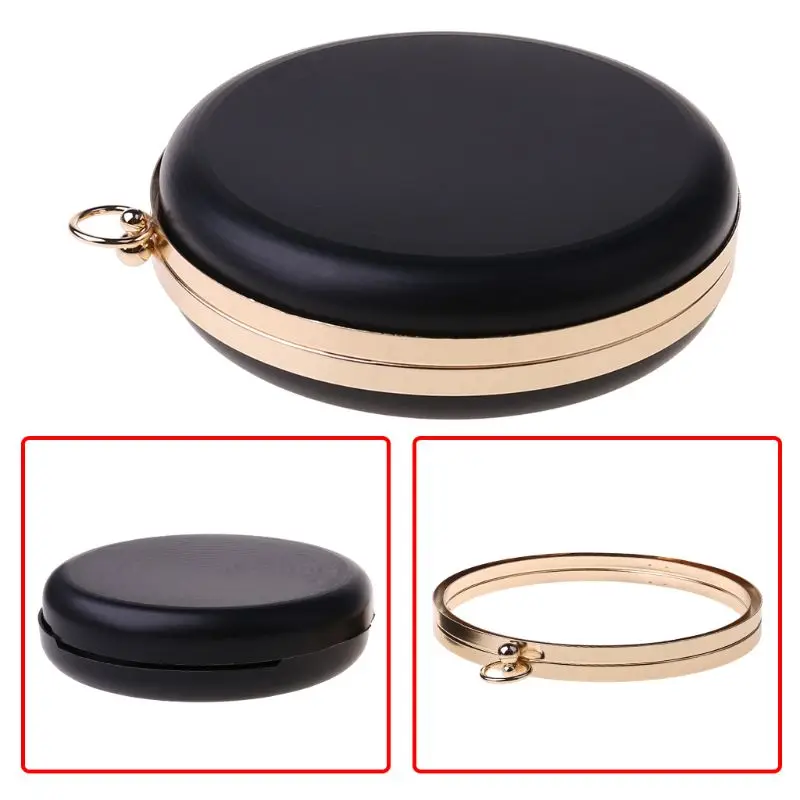 18cm Metal Clasps Dinner Round Box Purses Frame Handles for DIY Handbags Kiss Twisted Lock Buckle Tone Bag JA11 21 Dropshipping