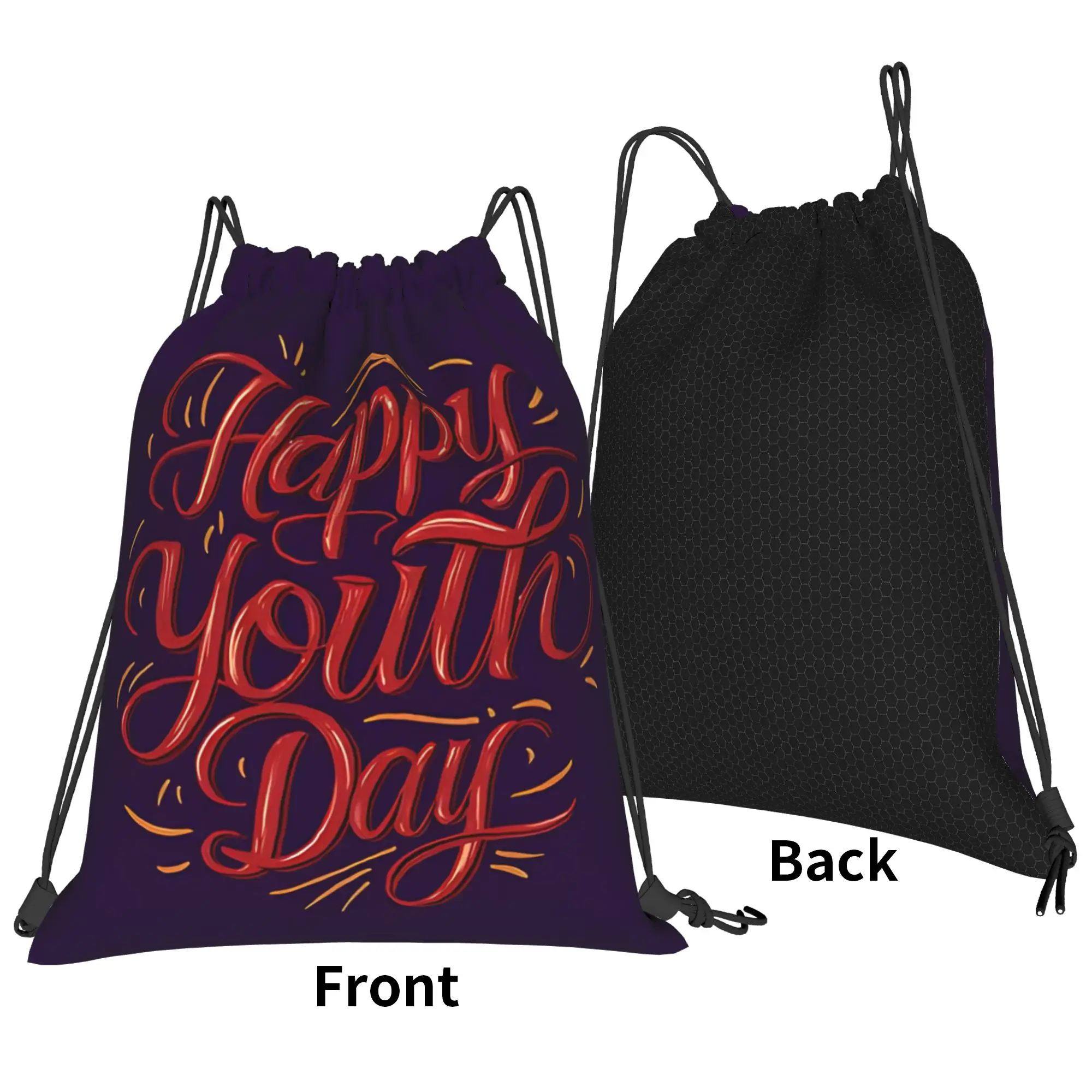 Empowering Young Voices And Catalyzing Change Youth Day Portable Sports Drawstring Bags Riding gym gift Storage Backpacks