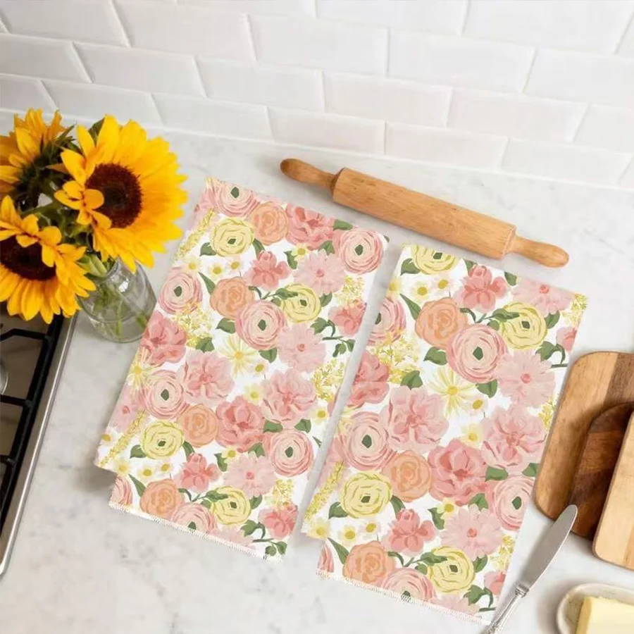2 Buah, Handuk Dapur Bermotif - Kitchen Baking Necessities ulasan dan harga