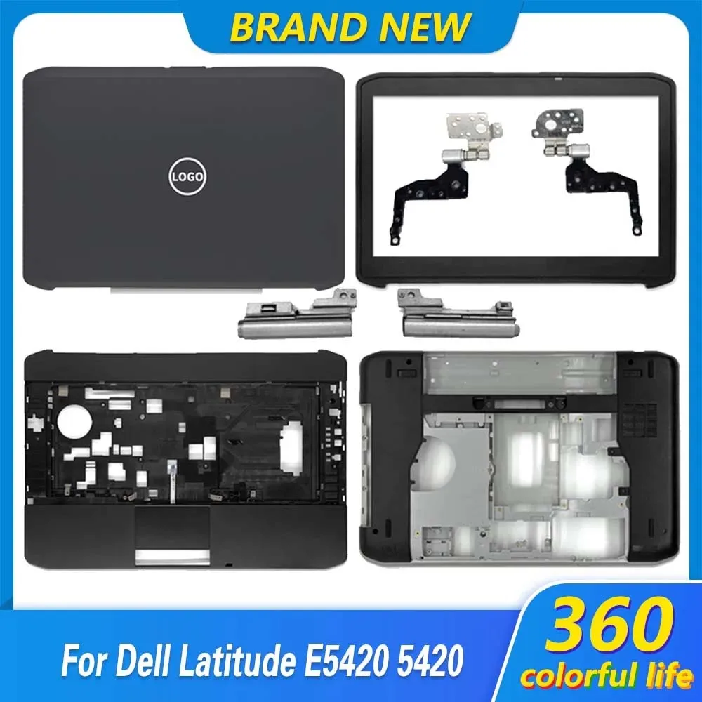 For DELL Latitude E5420 5420 Laptop Screen Back Cover Front Bezel Palmrest Top Lower Bottom Case Hinges Palm rest Housing