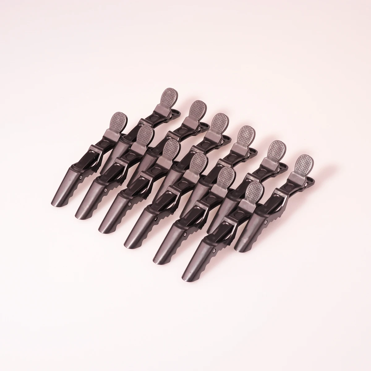

12pcs black anti slip crocodile clip,professional styling segmented clip,barber salon styling, Special for real hair wigs