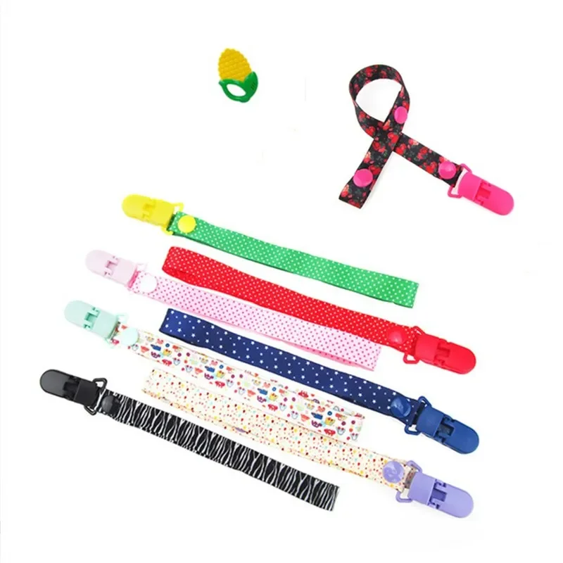 

Baby Pacifier Clip Chain for Soothers Ribbon Soother Dummy Holder Leash Strap Nipple Holder Infant Feeding Newborn Accessories