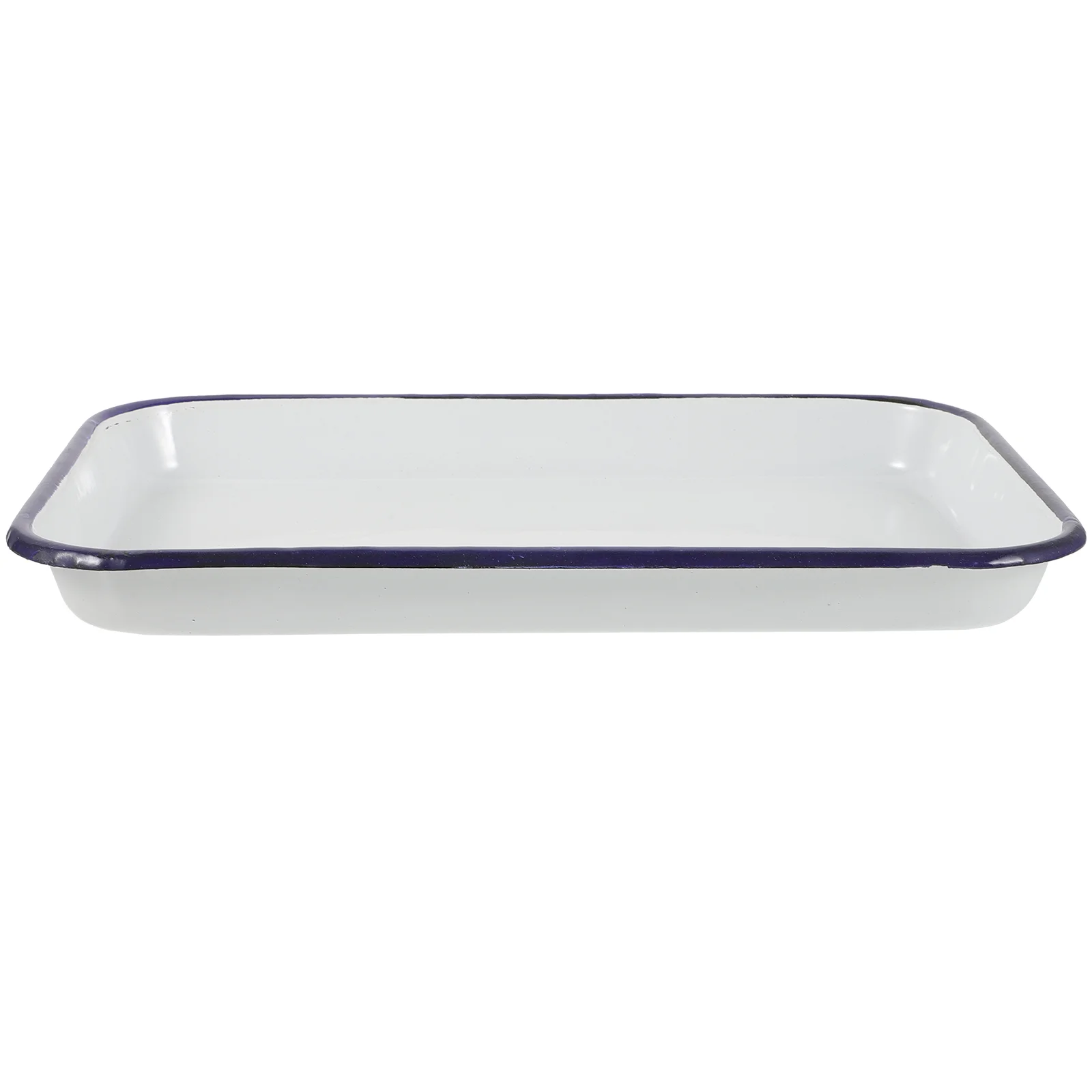 

Pie Oven Pan Tray for Restaurant Pancake Baking Pizza Wear-resistant Bakeware Multifunctional Non-stick Enamel Roasting