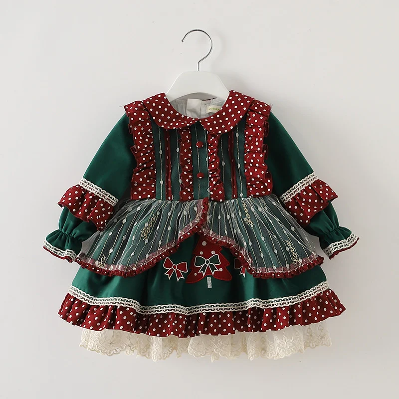 Nuevo vestido español de princesa para niña, vestido de corte Lolita, vestido hinchado