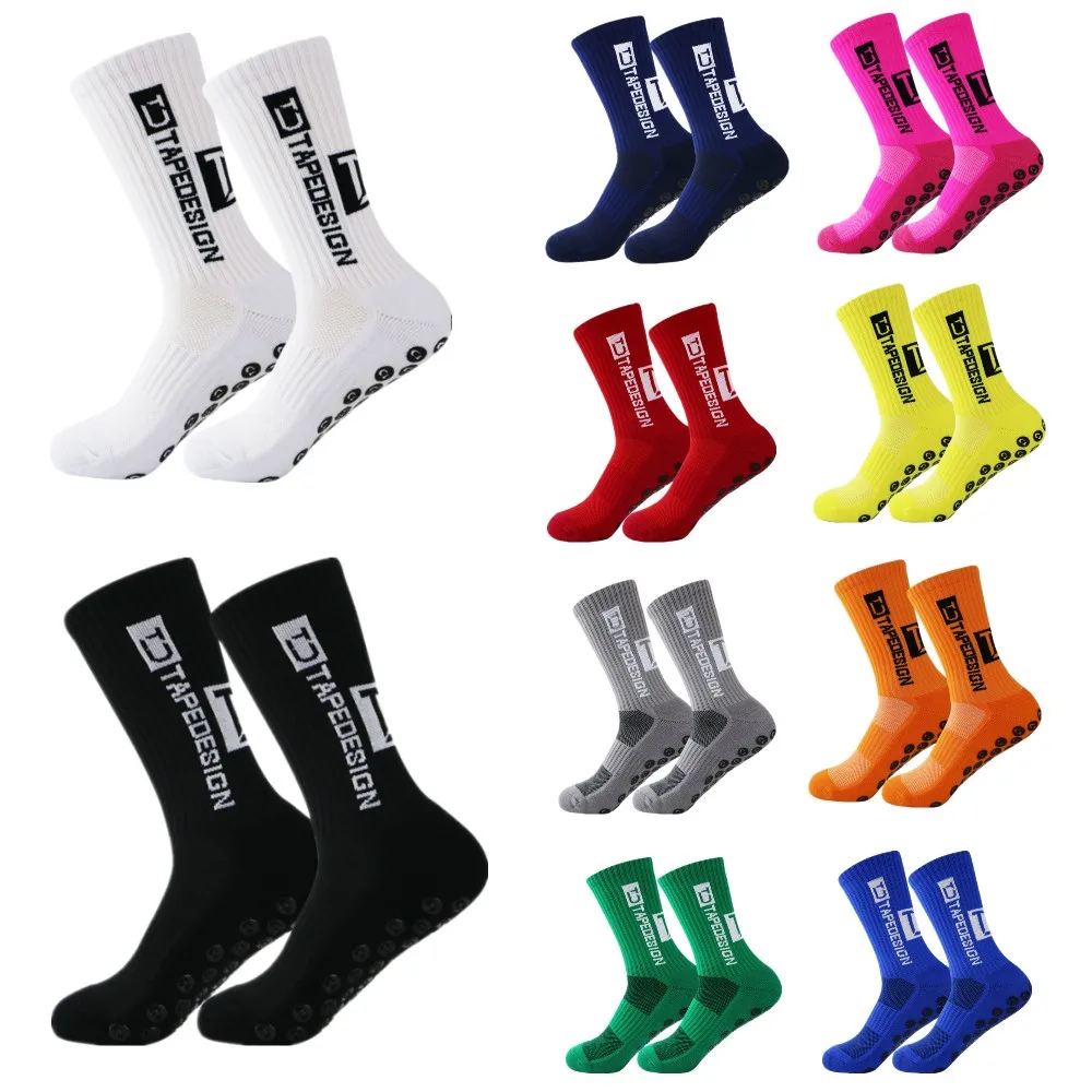 Calcetines deportivos de fútbol para hombre y mujer, medias antideslizantes, gruesas y transpirables, para correr al aire libre y ciclismo, novedad