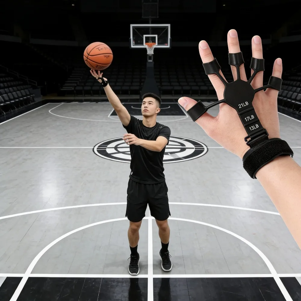 

Silicone Basketball Shooting Finger Aid, Posture Corrector Hand Holder Training Tool for Basketball Pitching Practice