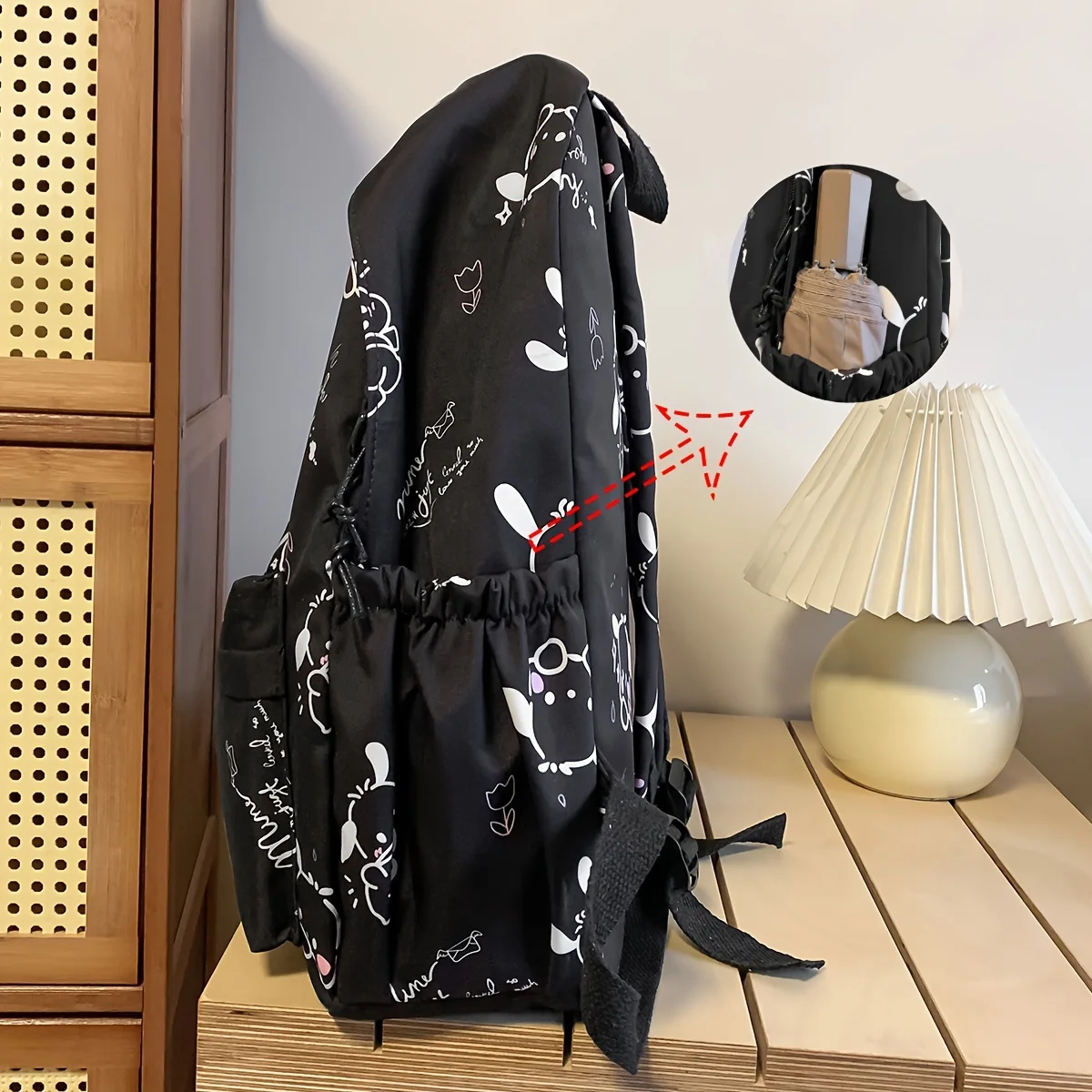 Casual backpack women\'s new cute ins style large capacity multi-color backpack Korean style commuter casual backpack printing position random