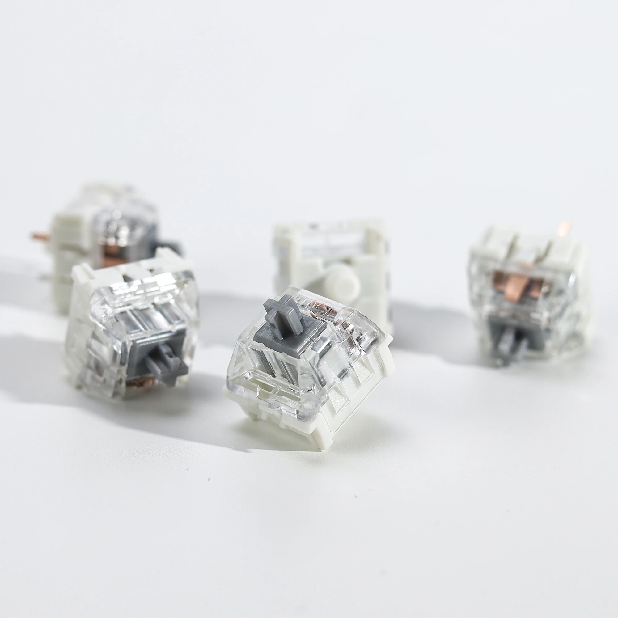Kailh Speed Silver Switch Mechanische Tastaturschalter, cremig, linear, 3-polig, 40gf, vorgeschmiert, für 60 Gaming-Tastatur-Kit-Schalter – Detail 15