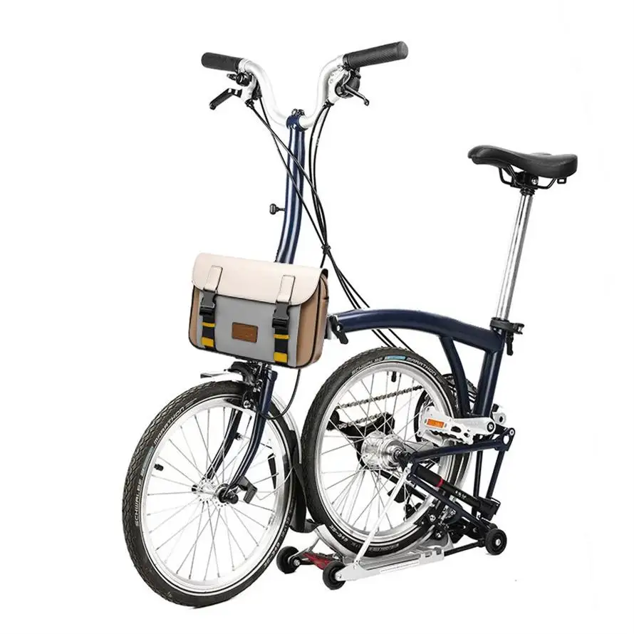 Bolsa de cartero para bicicleta Brompton Dahon, resistente al desgaste, impermeable, plegable, de gran capacidad