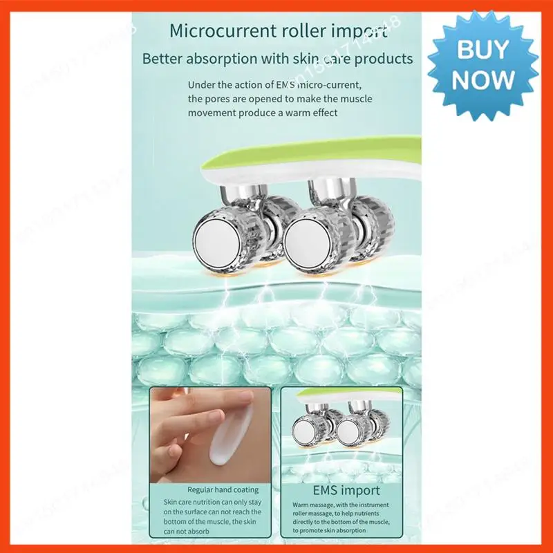 BISM EMS Microcurrent Roller Face-Slimming Artifact V-Face Beauty Gesichtsmassagegerät zum Straffen und Heben des Gesichts