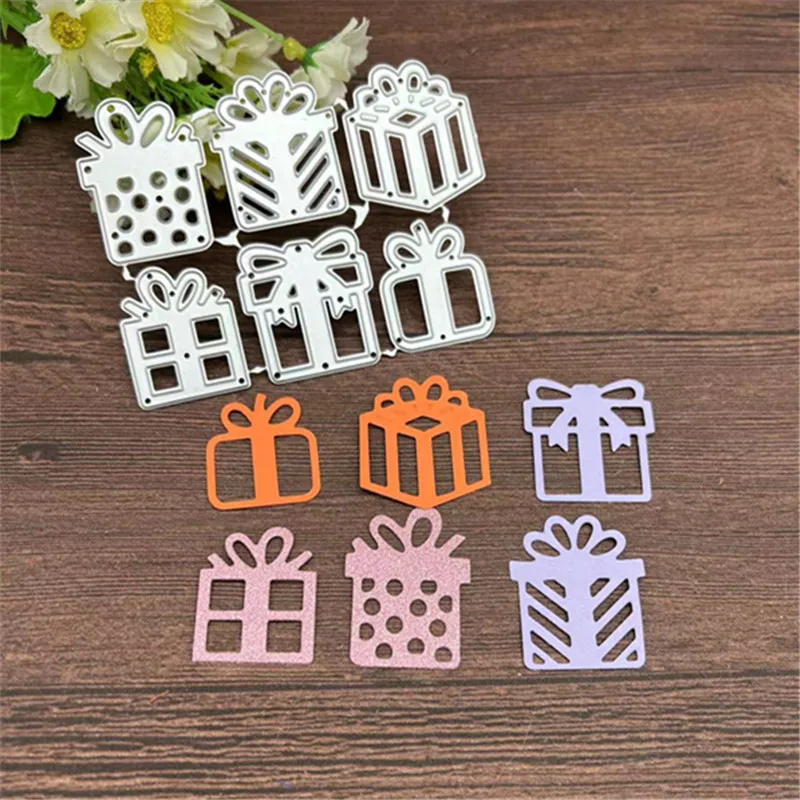 Gift box Metal Cutting Dies Stencils For DIY Scrapbooking Decorative Embossing Handcraft Template