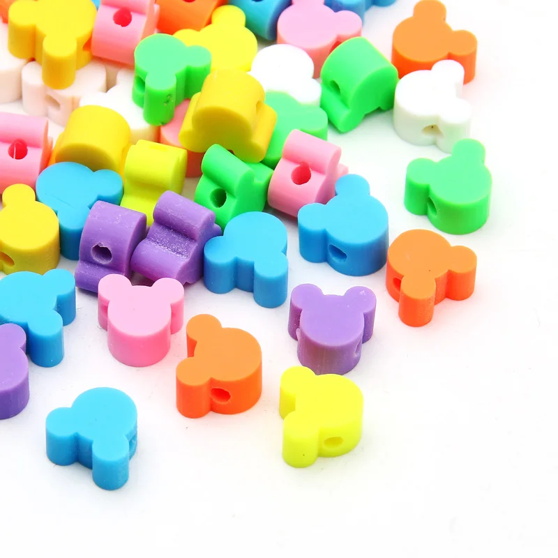 20/50/100pcs Cartoon Mouse Head Clay Spacer Beads Polymer Clay Beads For Jewelry Making Diy Bracelet Handmade Accessories 7x8mm