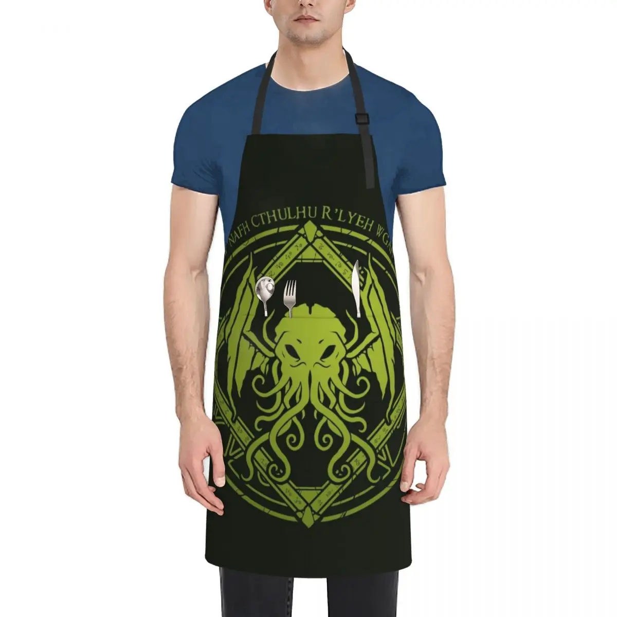 

Cthulhu - Lovecraft - Chant design Apron New year's Women's Kitchen home women Apron