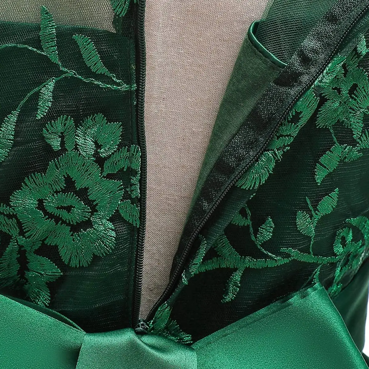 Little Girl Decal Lace Princess Dress,Children's Bridesmaid Party Birthday Beauty Pageant DanceParty Dinner Dress CommunionDress