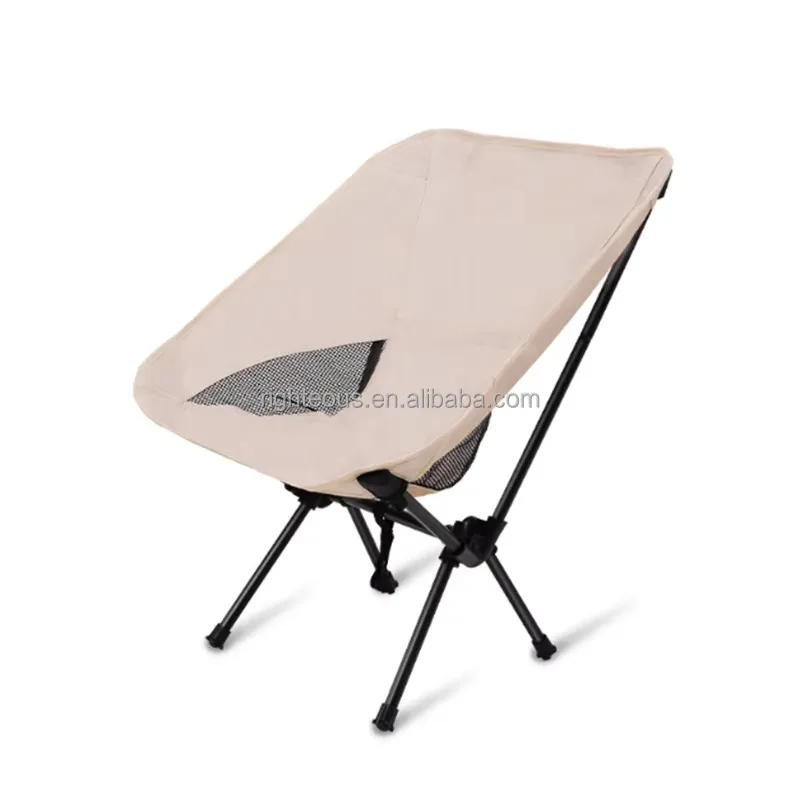 XMSJ Customized Outdoor Metal Portable Collapsible High Back Comfortable Fishing Camping Folding Moon Chair