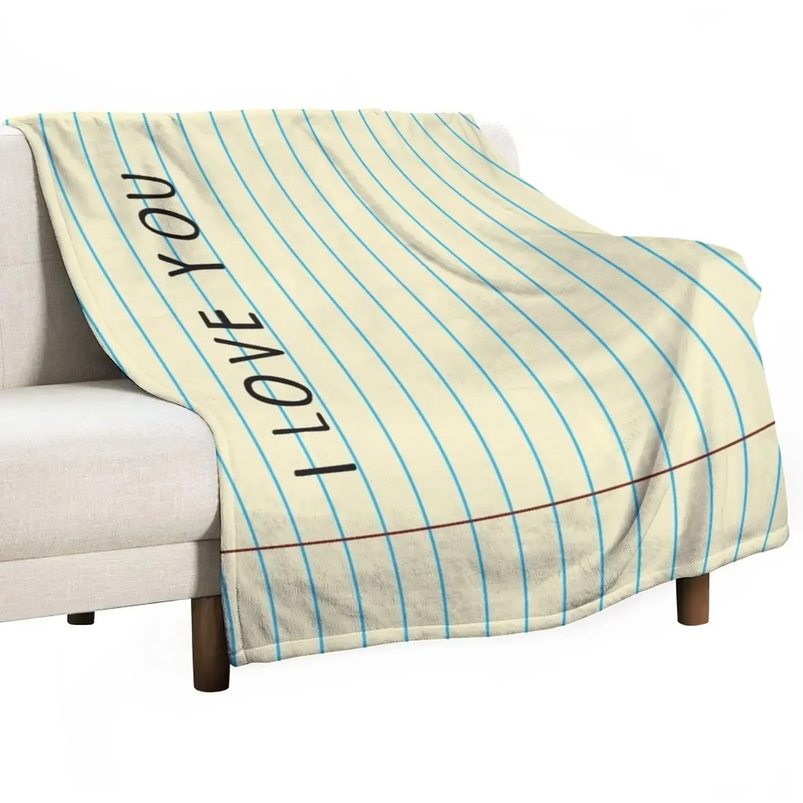 

I Love You Looseleaf Notebook Blanket Throw Blanket Plush Extra Large Throw Blankets Sofas Of Decoration manga Blankets