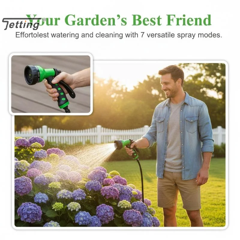 7Mode High Pressure Garden Water  Hose Nozzle Car Washing Yard Water Sprayer Irrigation Pipe Tube Nozzle Sprinkle Tools