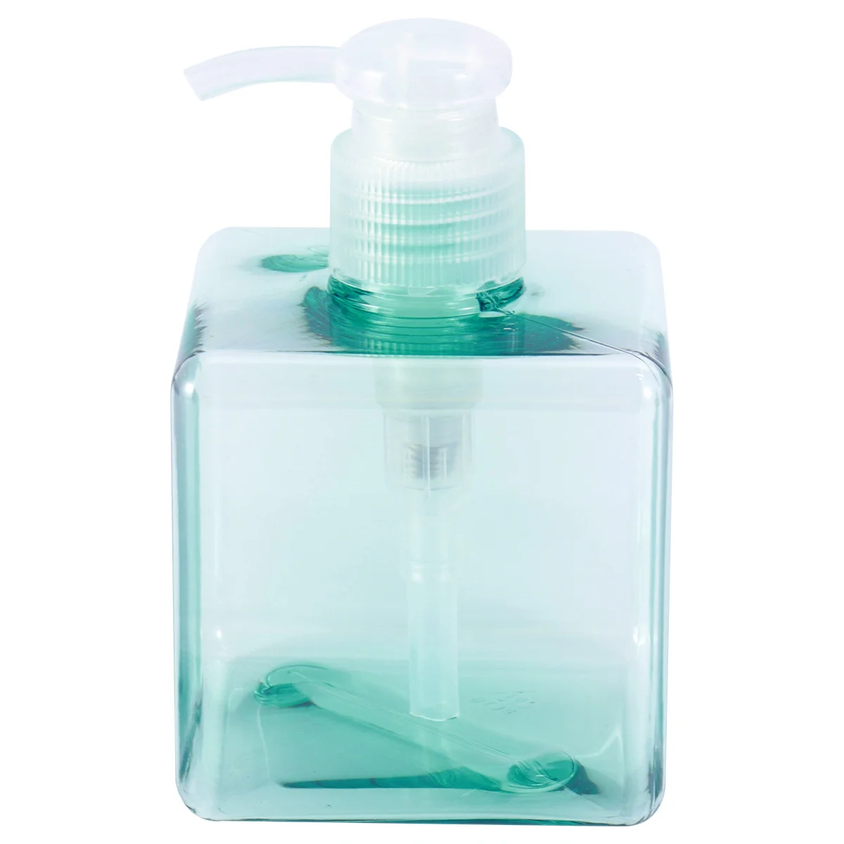250 مللي 8.4 أوقية زجاجة مضخة مربعة فارغة قابلة لإعادة الملء للصابون السائل غسول موزع شامبو مضخة زجاجة عبوة زرقاء شفافة