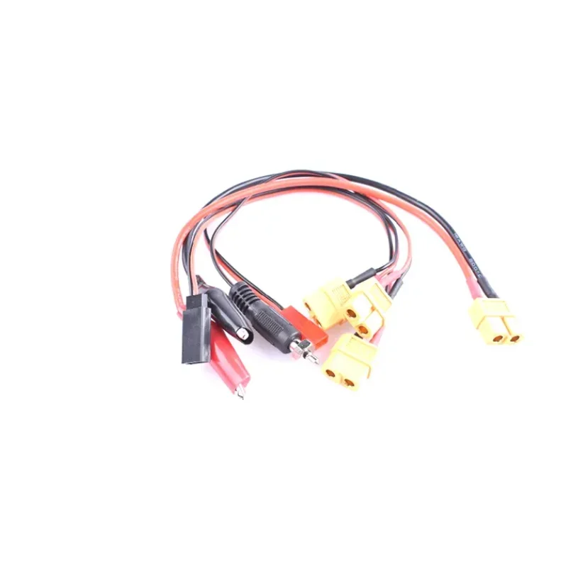 4 pcs Female XT60 Charge Cable Set JST Futaba Croc Clips for RC Charger Mini HTRC IMAX B6AC