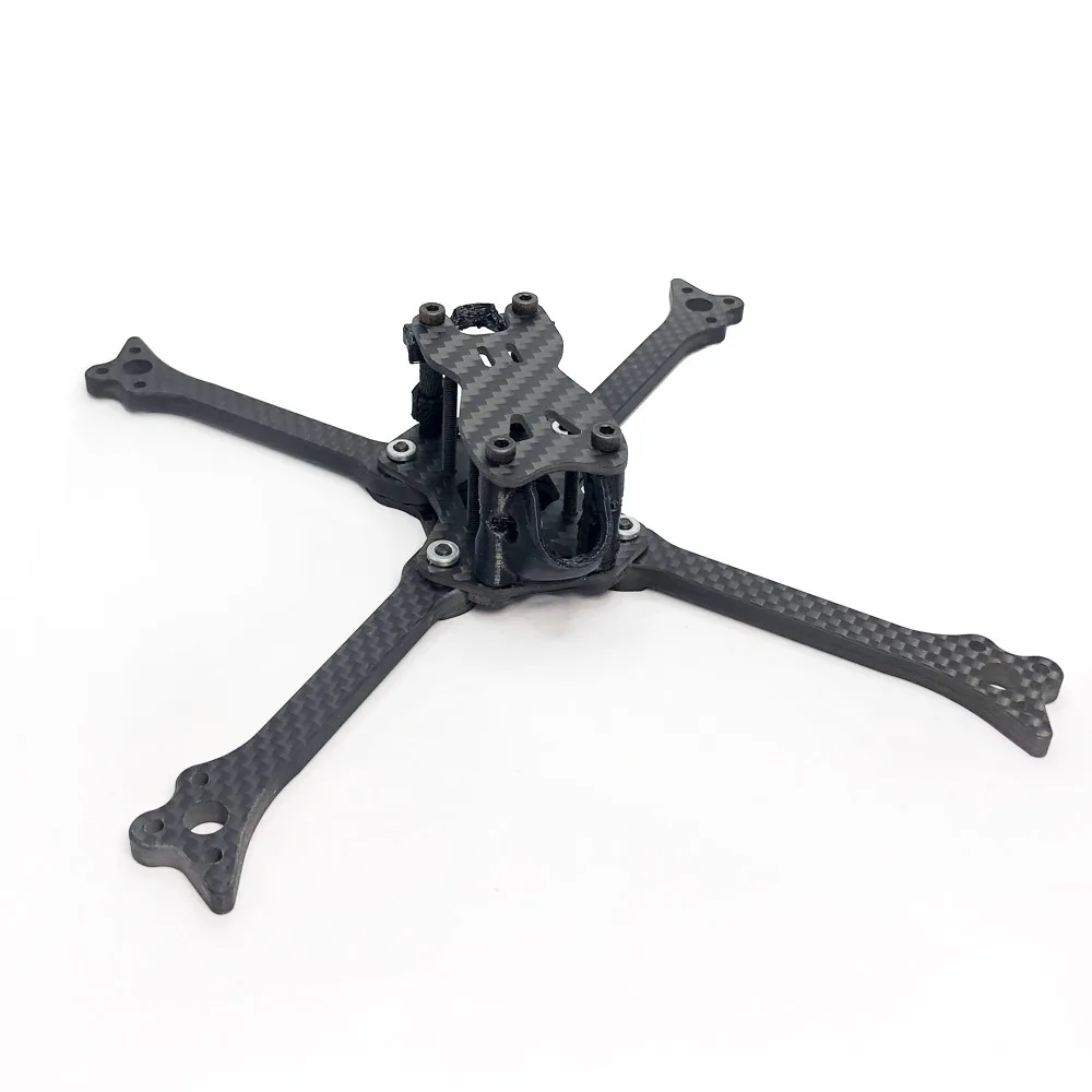 533 200mm 5inch Carbon Fiber X-type Split Frame Kit with 5mm Arms for five33 FPV RC Quadcopter Drone