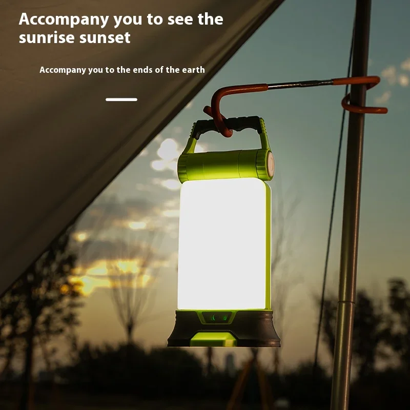 Imagem -02 - Portátil Multi-funcional Led Camping Luz Outdoor Hand Lamp Carregamento Usb Iluminação de Emergência