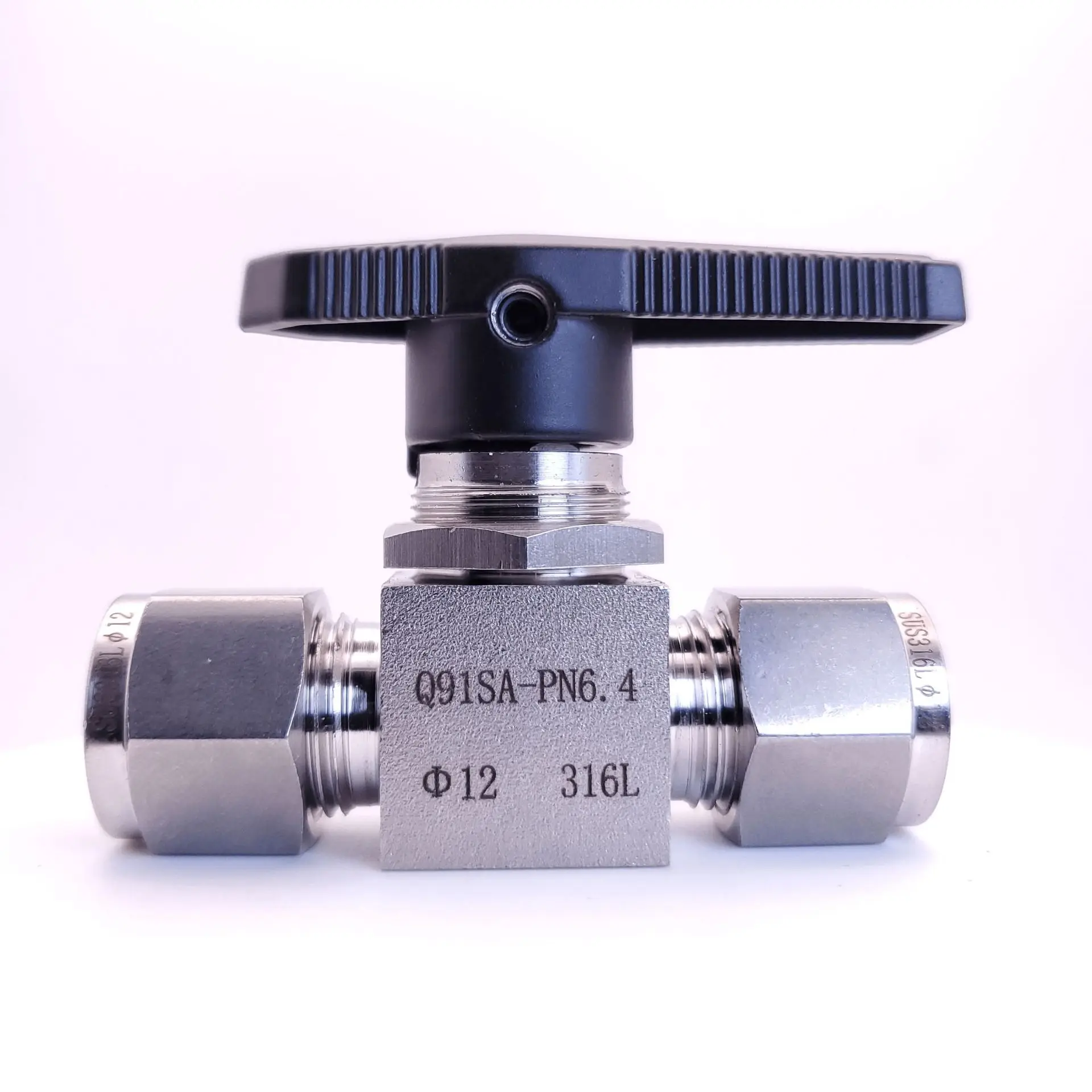 304 Stainless Steel Ball Valve 316 Straight Through Ferrule Panel Type Imitation Beauty Air Source Ball Valve 68101/41/2