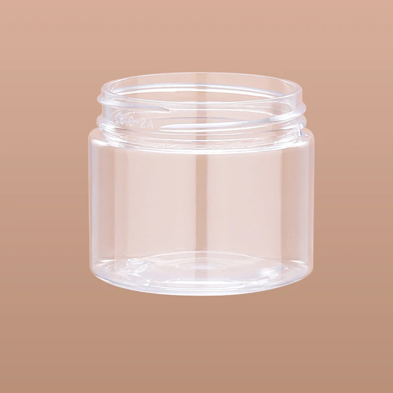 6/12Pcs 50ml Plastic Cosmetics Jars Clear Makeup Box Travel Face Cream Bottle Containers Empty Makeup Jar Pot Refillable Bottles