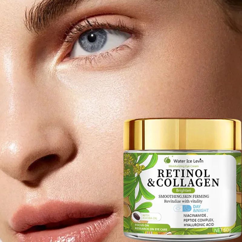 Crema Contorno de Ojos con Retinol y Colágeno - Complejo de Péptidos y Niacinamida, Hidratación Intensa, Efecto Antifatiga, Cuidado Invierno