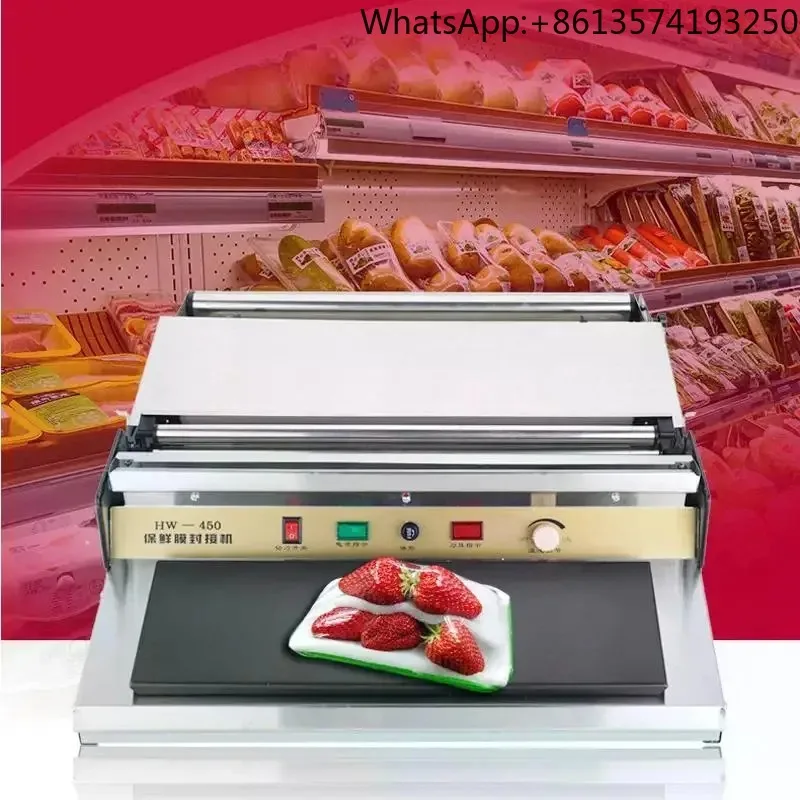 【2026】Wrapping Machine Supermarket Manual Food Preservative Film Hand Fresh Fruit Vegetables Plastic Wrap Sealing And Cutting Ma