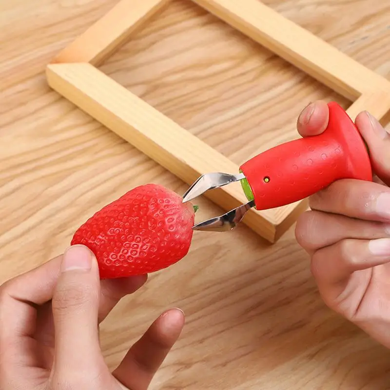 Kitchen Ware Tomato Stalks Fruit Strawberry Knife Stem Leaves Remover Fruit Slicer Strawberry Huller Fruit Corer Kitchen Tool