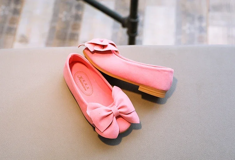 2024 neue Mode Mädchen Schuhe Pu Leder mit großen Fliege Bonbon Farbe Kinder Sandalen Slip-On Kinder Freizeit schuhe 21-36 weich heiß – Detail 8