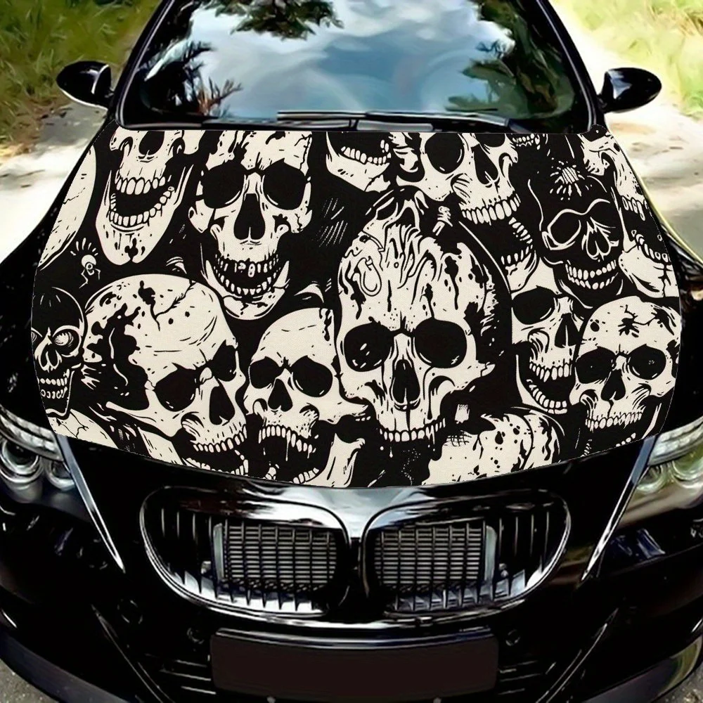 

Skulls Laughing Wildly Car Hood StickersPersonalized Style, Graphic Packaging Car Tuning Accessories Vinyl Wraps Vehicle Decorat