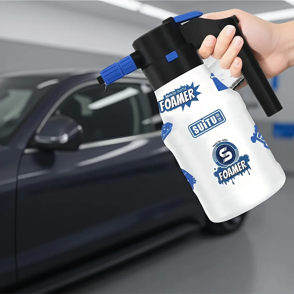 

Electric Spray Lance-Bottle for Car Wash - Handheld Foam Wash 1.5L with Foam & Watering Can