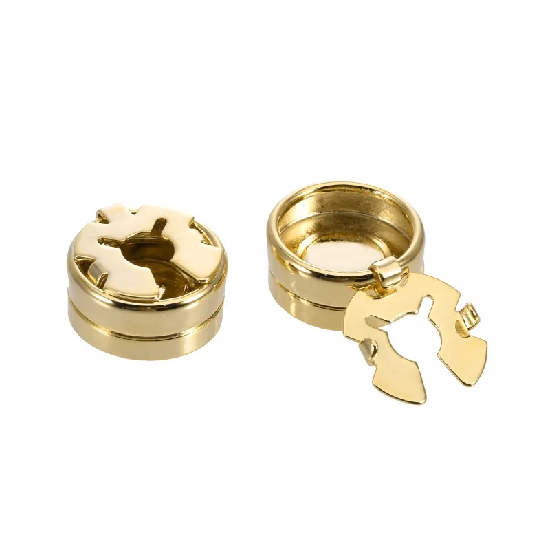 Fashion Round Cuff Link Banquet Wedding Men\'s Cufflinks Luxulry Jewelry Shirt Cover Buttons Clothing Decoration Accessories