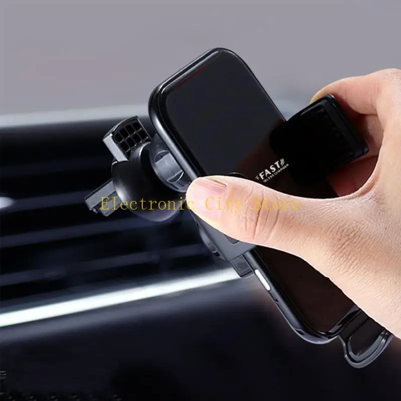 

Wireless Charging Stand Car Mount Power Adapter Strong Adsorption Rack HU8D