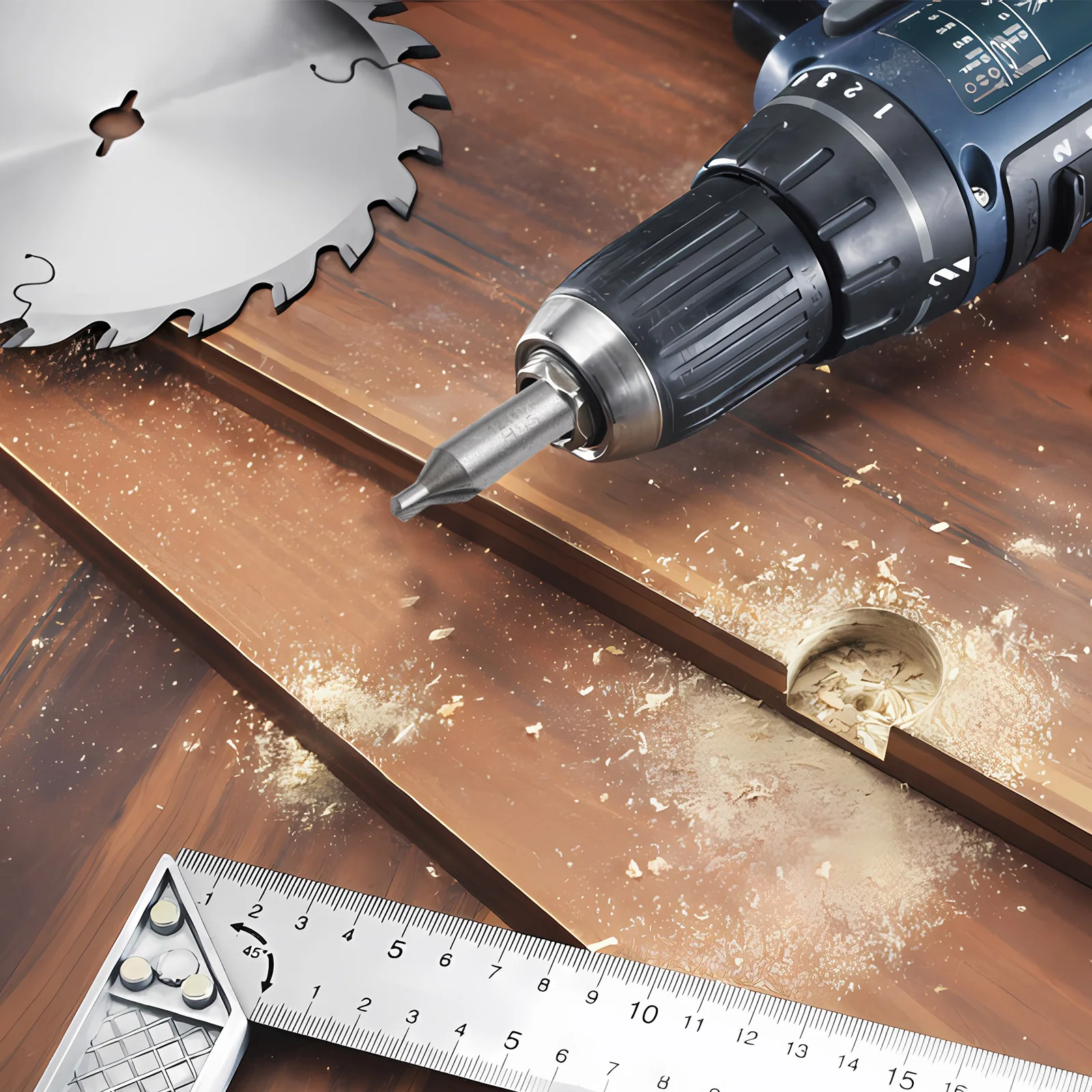 

60-Degree Angle Center Drill Bits Lathe Work Metalworking 60-Degree Countersink Accurate Center Holes High Speed Steel