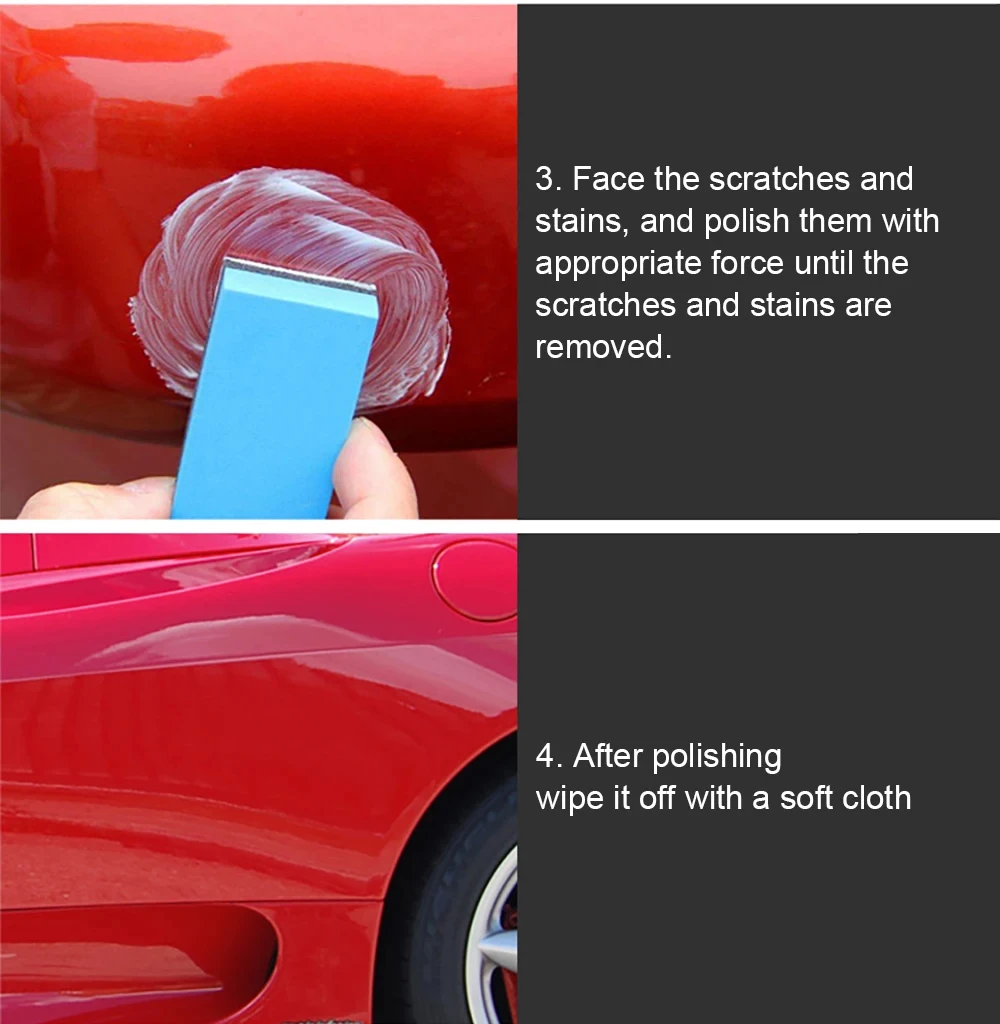 Car Scratch Remover Paint Care Tools Auto Swirl Remover Scratches Repair Polishing Auto Body Grinding Compound Anti Scratch Wax