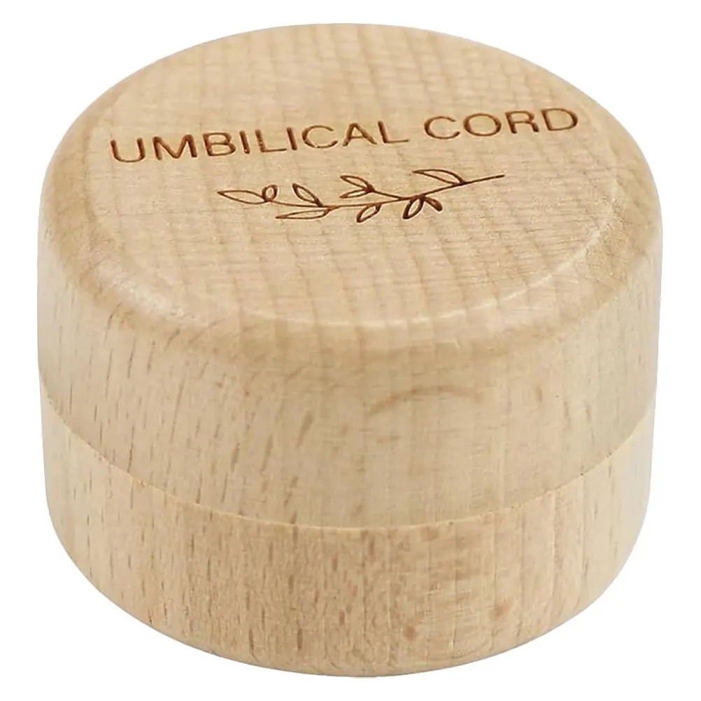 1pcs Umbilical Cord Keepsake Box Wooden Memory Storage Case Rustic Organizer Small Wooden Box For Shower Gift